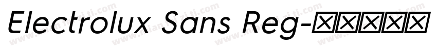 Electrolux Sans Reg字体转换